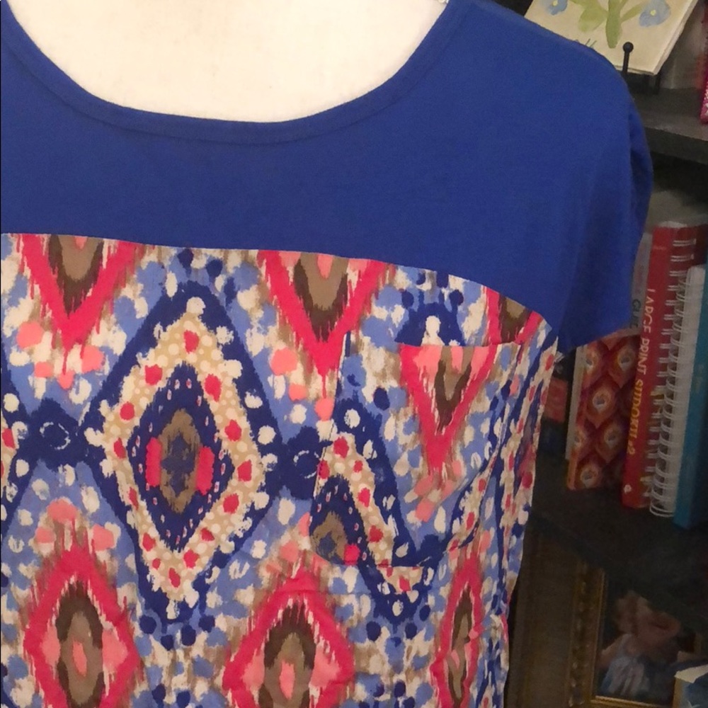 Cato Euc Patterned Pocketed Blouse - image 1